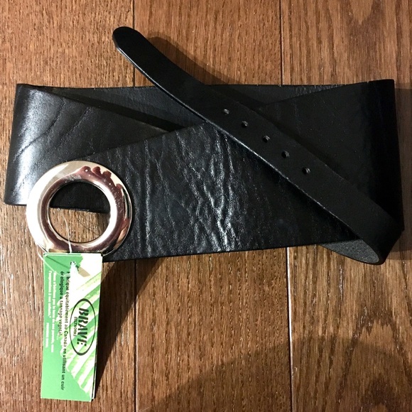 Leather belt by Brave BNWT - Size 32 waist - Picture 2 of 3